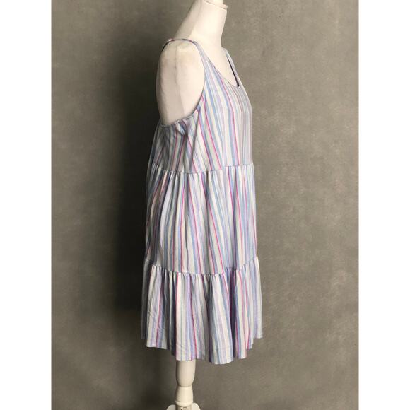 Tommy Bahama Women's Large Stripe Sleeveless Short Night Gown NEW - Picture 3 of 8